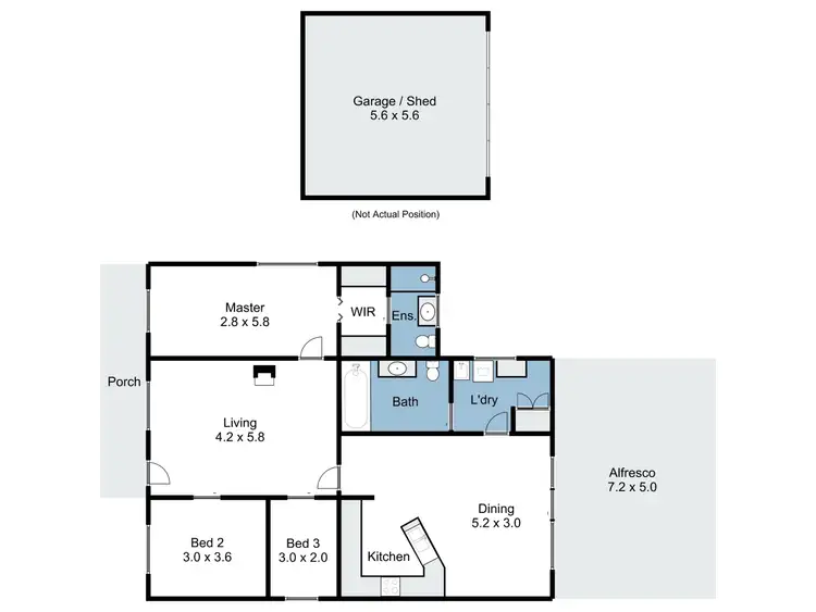 Floorplan of Homely house listing, 15 Tulip Street, Violet Town VIC 3669