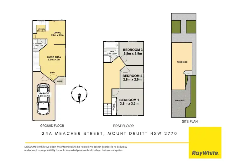 Floorplan of Homely semi-detached listing, 24A Meacher Street, Mount Druitt NSW 2770