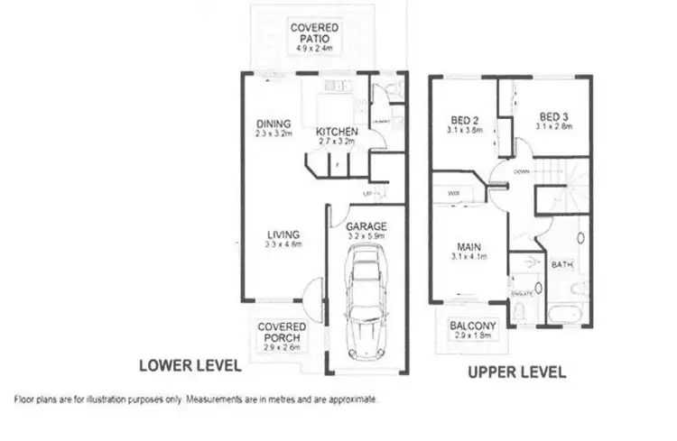 Floorplan of Homely townhouse listing, 8/38 Kakanui Street, Aspley QLD 4034