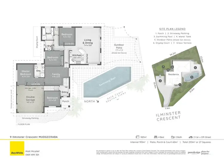 Floorplan of Homely house listing, 9 Ilminster Crescent, Mudgeeraba QLD 4213