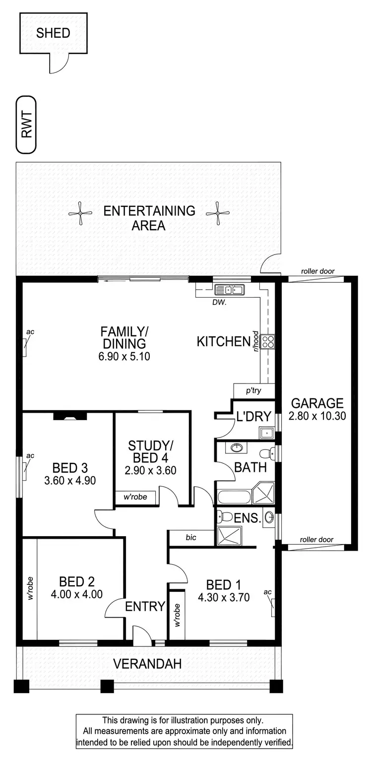 Floorplan of Homely house listing, 12 Gore Street, Glenelg North SA 5045