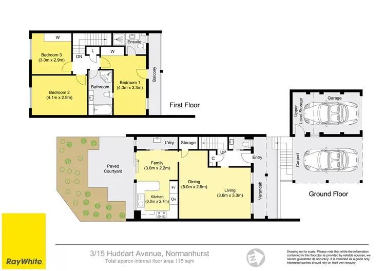 Floorplan of Homely townhouse listing, 3/15 Huddart Avenue, Normanhurst NSW 2076