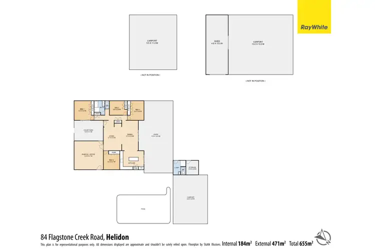 Floorplan of Homely rural property listing, 84 Flagstone Creek Road, Helidon QLD 4344