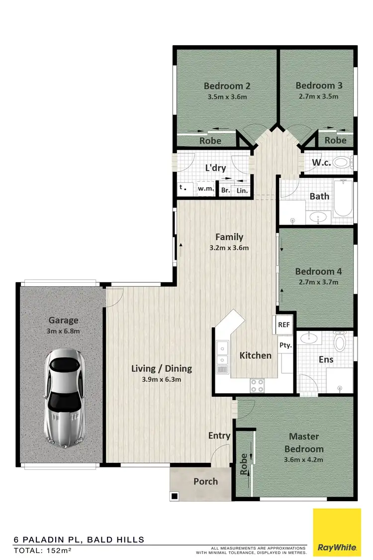 Floorplan of Homely house listing, 6 Paladin Place, Bald Hills QLD 4036