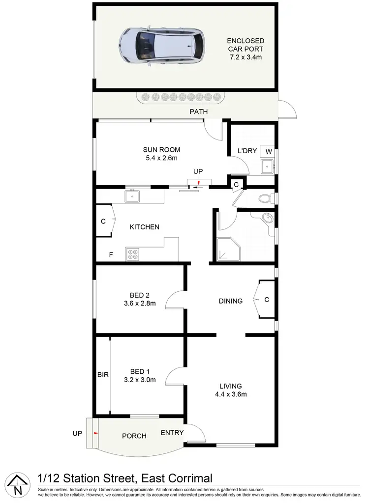 Floorplan of Homely villa listing, 1/12 Station Street, East Corrimal NSW 2518