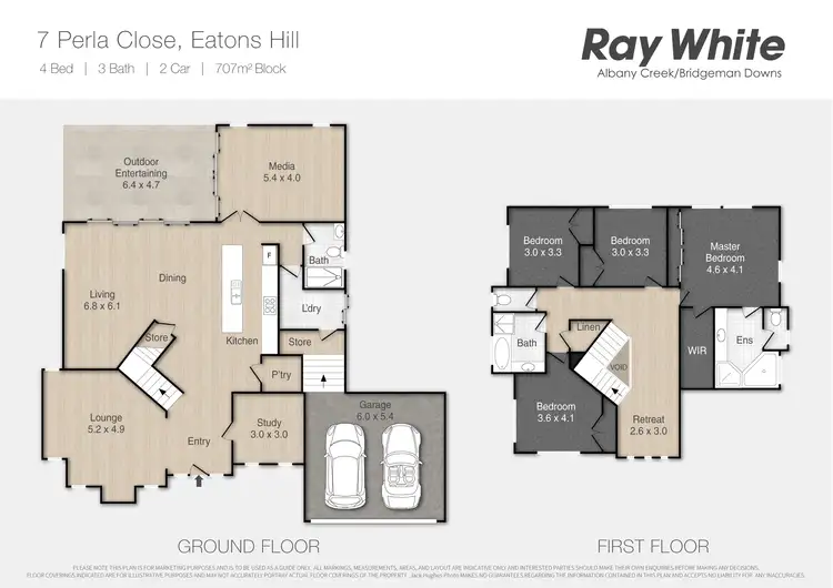 Floorplan of Homely house listing, 7 Perla Close, Eatons Hill QLD 4037
