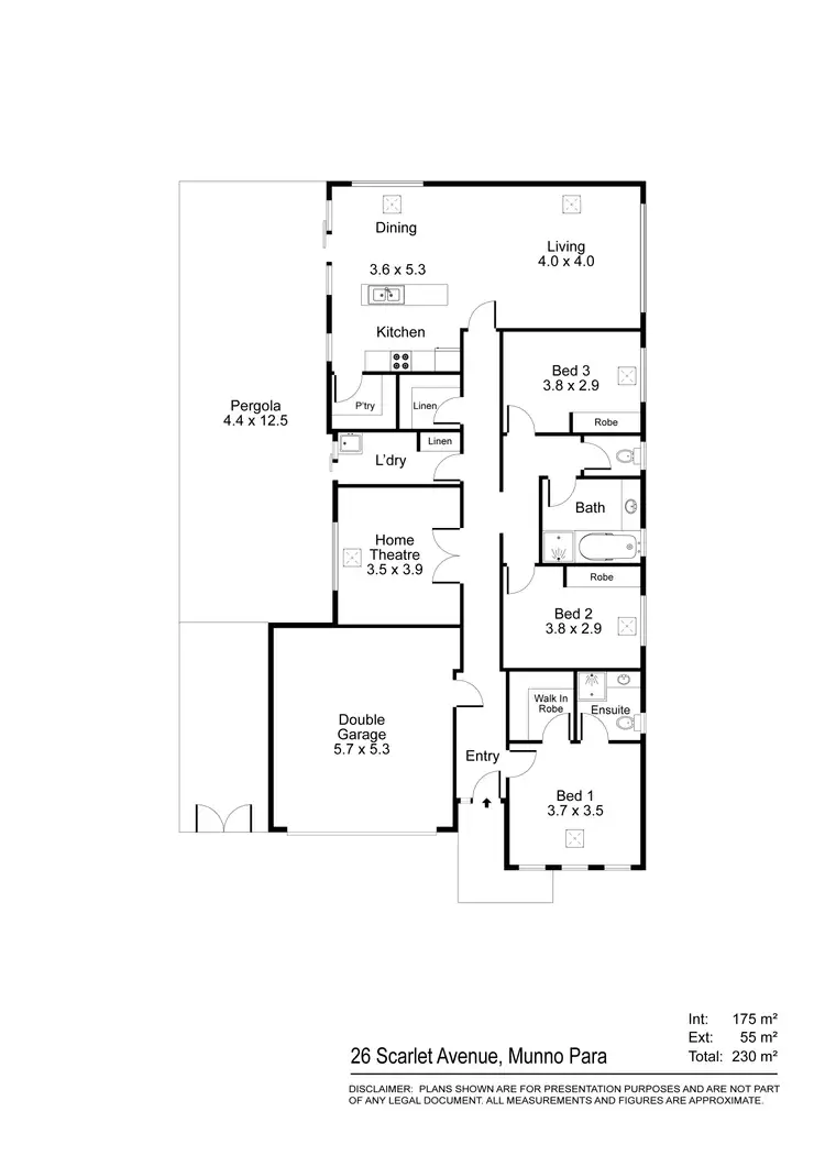 Floorplan of Homely house listing, 26 Scarlet Avenue, Munno Para SA 5115
