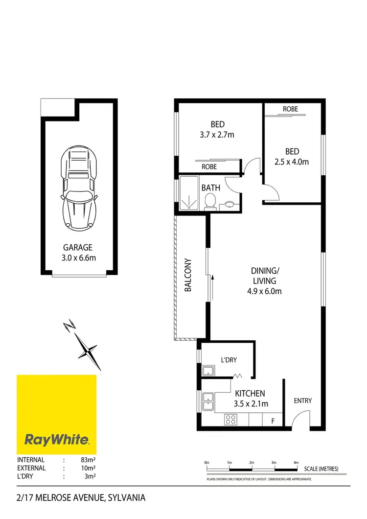 Floorplan of Homely unit listing, 2/17-21 Melrose Avenue, Sylvania NSW 2224