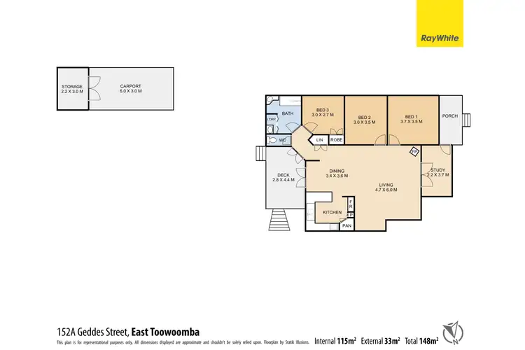 Floorplan of Homely house listing, 152A Geddes Street, East Toowoomba QLD 4350