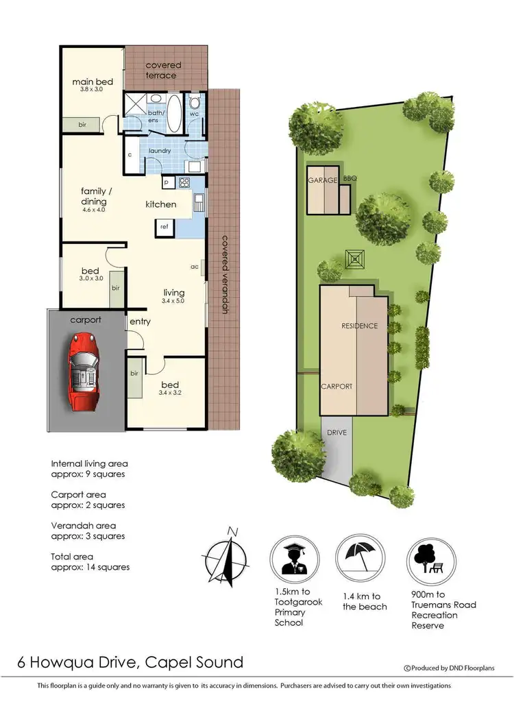Floorplan of Homely house listing, 6 Howqua Drive, Capel Sound VIC 3940