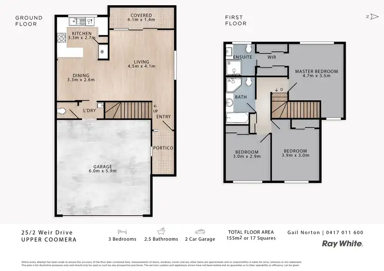 Floorplan of Homely house listing, 25/2 Weir Drive, Upper Coomera QLD 4209