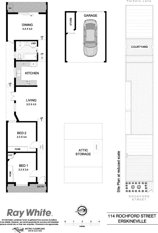 Floorplan of Homely house listing, 114 Rochford Street, Erskineville NSW 2043