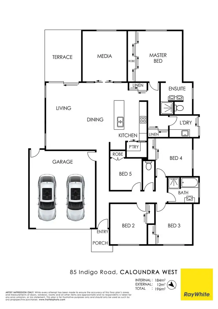 Floorplan of Homely house listing, 85 Indigo Road, Caloundra West QLD 4551