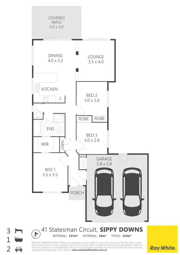 Floorplan of Homely house listing, 41 Statesman Circuit, Sippy Downs QLD 4556