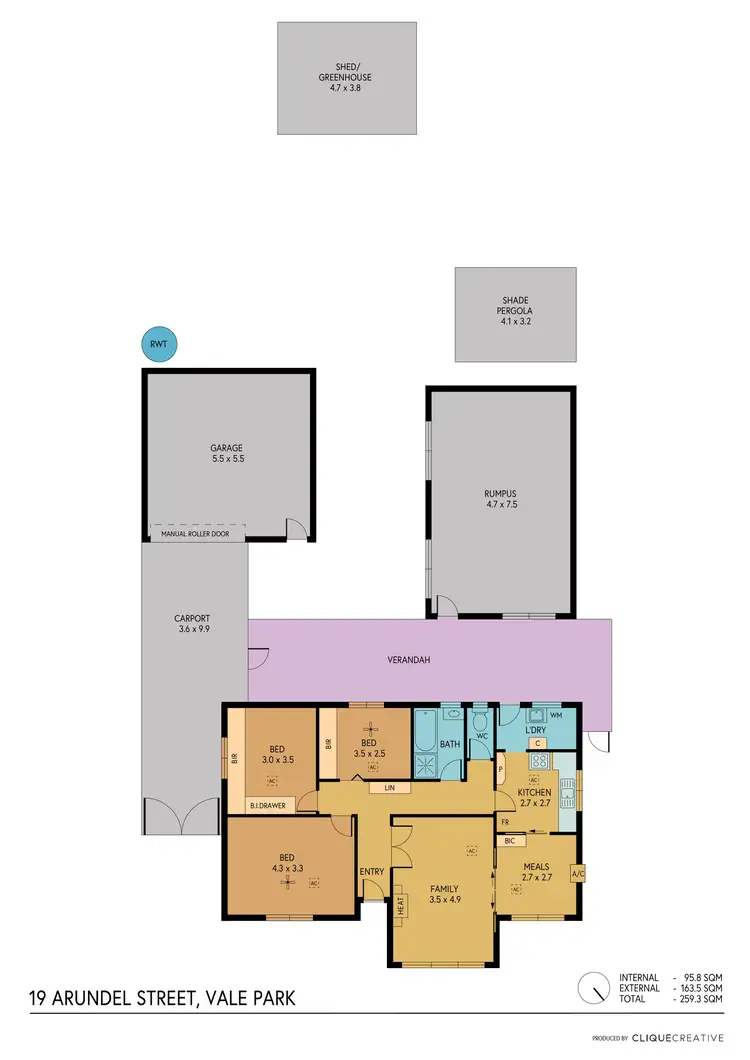 Floorplan of Homely house listing, 19 Arundel Street, Vale Park SA 5081