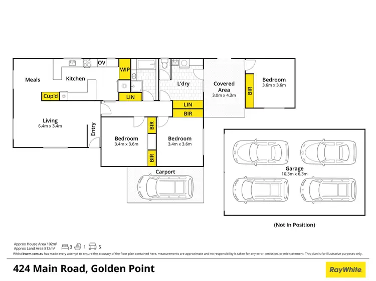 Floorplan of Homely house listing, 424 Main Road, Golden Point VIC 3350