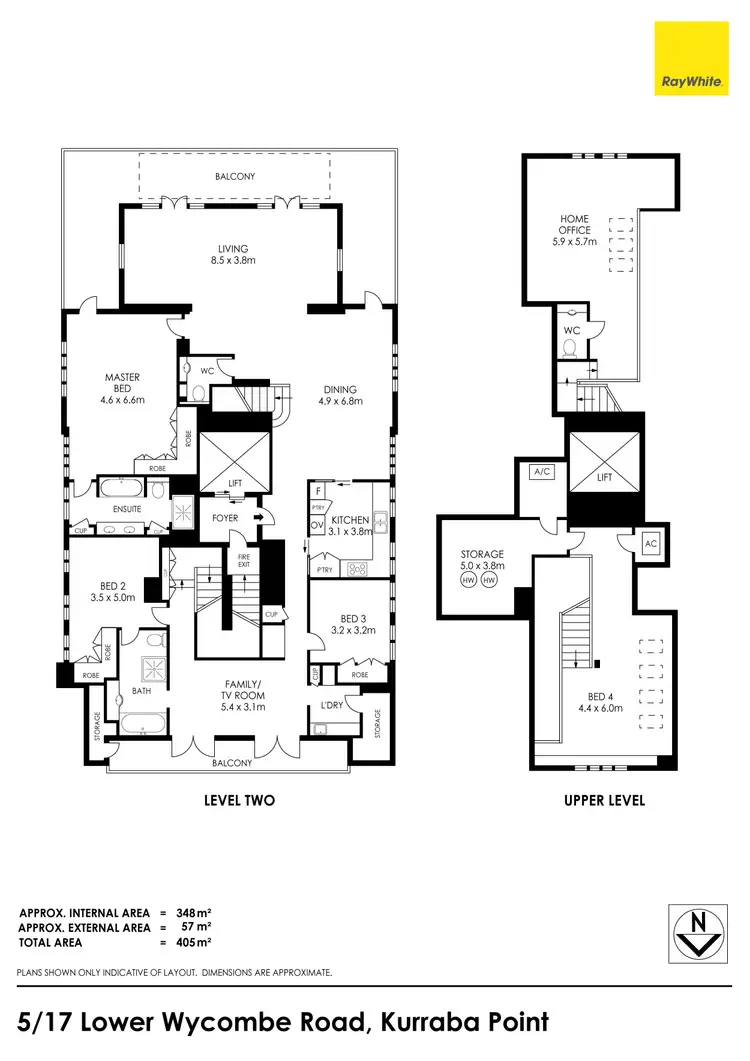 Floorplan of Homely apartment listing, 5/17 Lower Wycombe Road, Neutral Bay NSW 2089