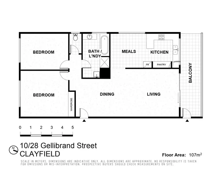 Floorplan of Homely unit listing, 10/28 Gellibrand Street, Clayfield QLD 4011
