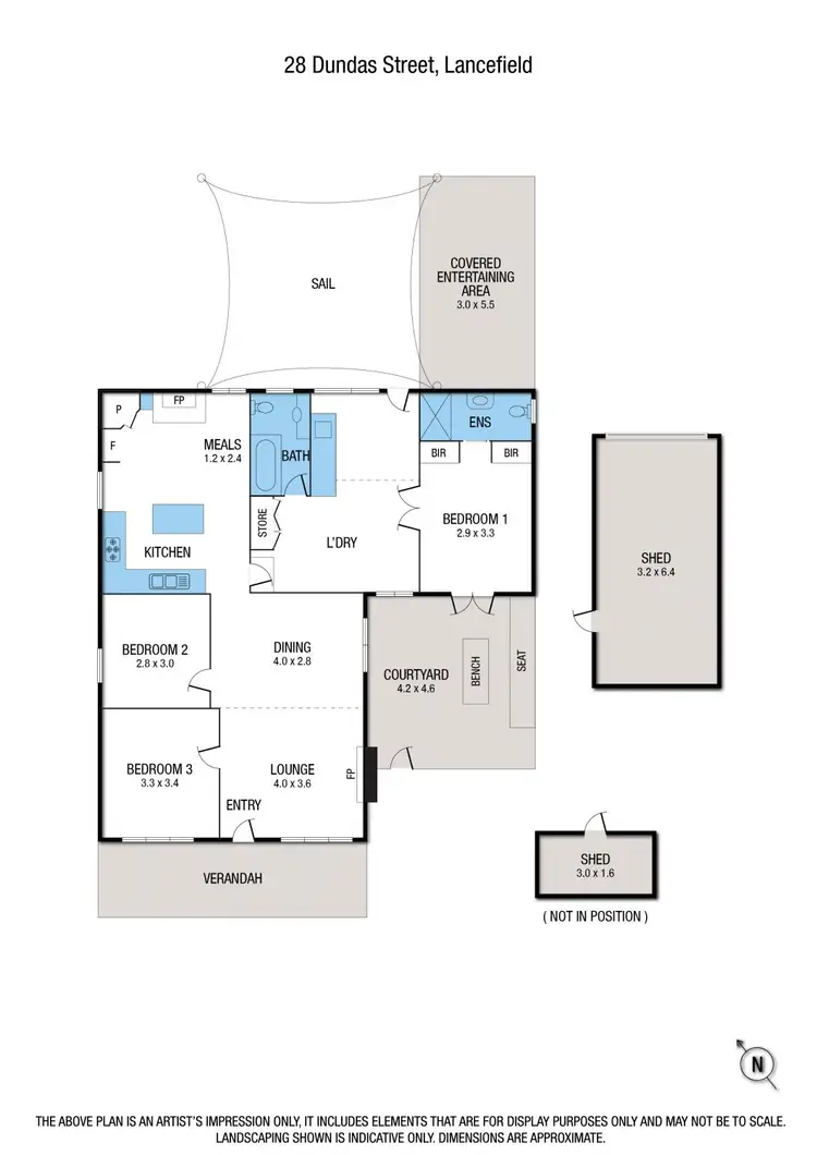 Floorplan of Homely house listing, 28 Dundas Street, Lancefield VIC 3435