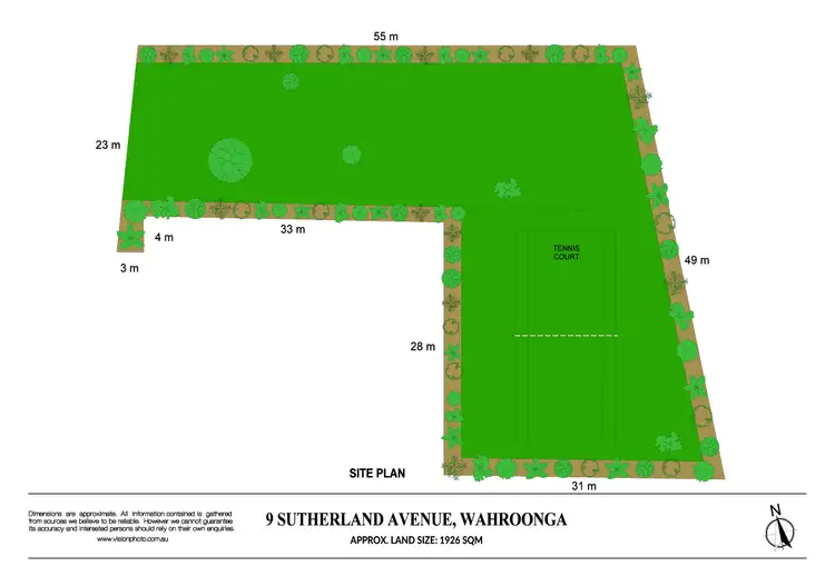 Floorplan of Homely land listing, 9 Sutherland Avenue, Wahroonga NSW 2076