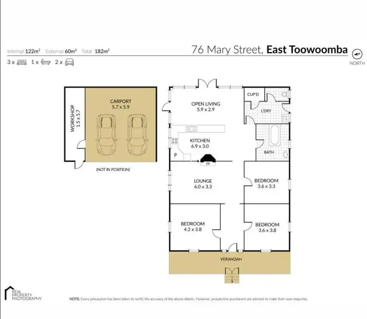 Floorplan of Homely house listing, 76 Mary Street, East Toowoomba QLD 4350