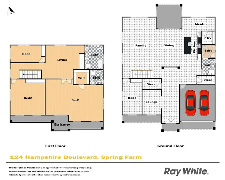 Floorplan of Homely house listing, 124 Hampshire Boulevard, Spring Farm NSW 2570