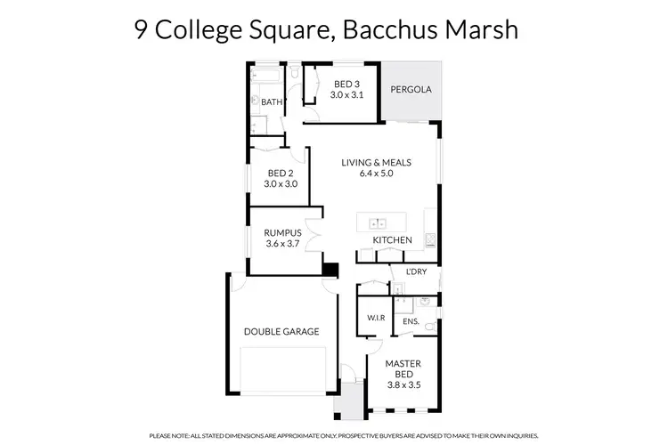Floorplan of Homely house listing, 9 College Square, Bacchus Marsh VIC 3340
