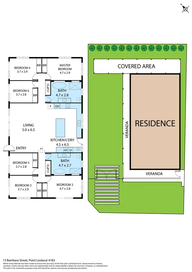 Floorplan of Homely house listing, 13 Bambara Street, Point Lookout QLD 4183