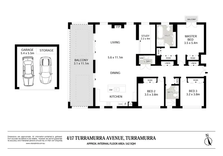Floorplan of Homely apartment listing, 4/17 Turramurra Avenue, Turramurra NSW 2074