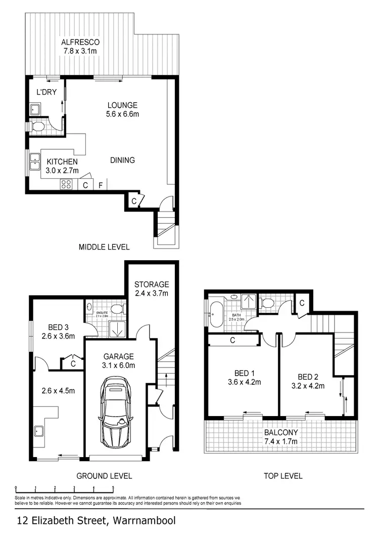 Floorplan of Homely house listing, 12 Elizabeth Street, Warrnambool VIC 3280