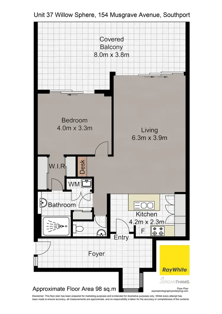 Floorplan of Homely apartment listing, E2/37/154 Musgrave Avenue, Southport QLD 4215