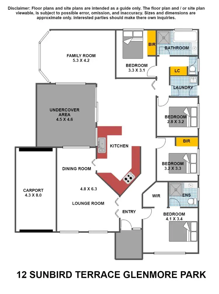 Floorplan of Homely house listing, 12 Sunbird Terrace, Glenmore Park NSW 2745