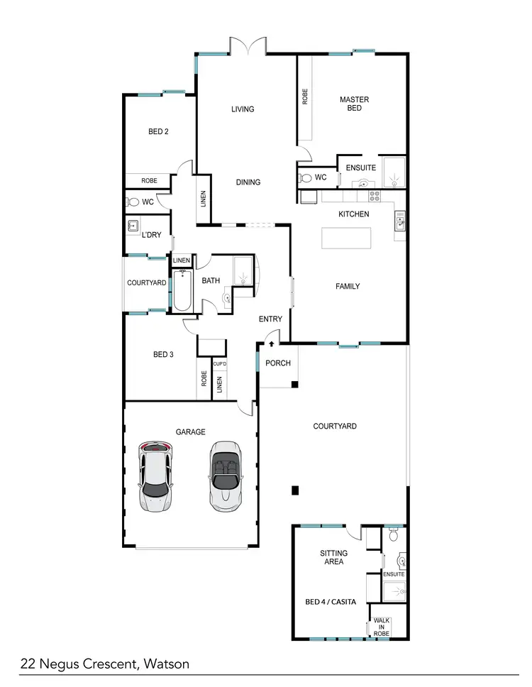 Floorplan of Homely house listing, 22 Negus Crescent, Watson ACT 2602
