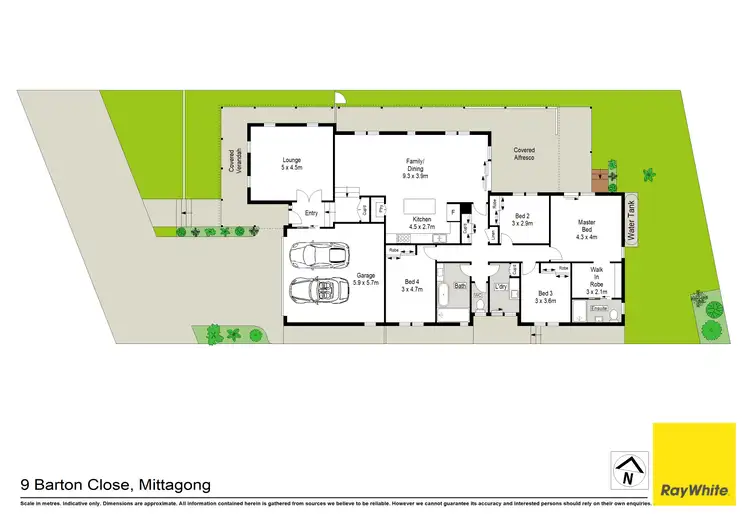 Floorplan of Homely house listing, 9 Barton Close, Mittagong NSW 2575