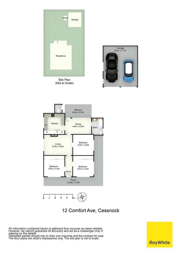 Floorplan of Homely house listing, 12 Comfort Avenue, Cessnock NSW 2325