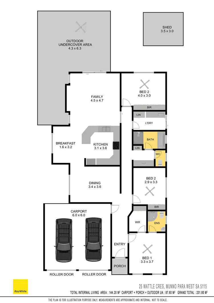 Floorplan of Homely house listing, 25 Wattle Crescent, Munno Para West SA 5115
