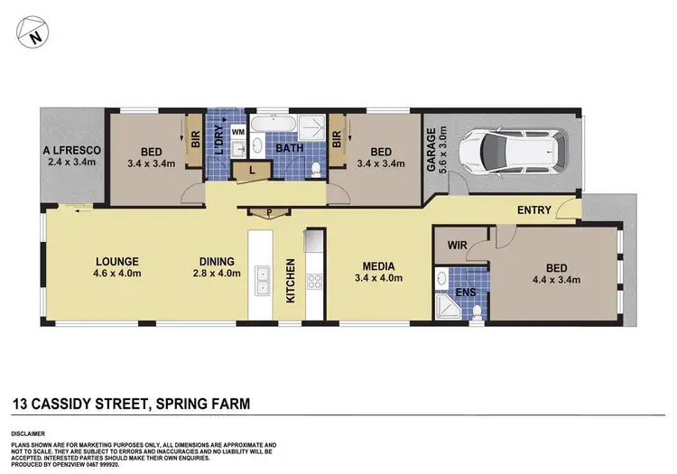 Floorplan of Homely house listing, 13 Cassidy Street, Spring Farm NSW 2570