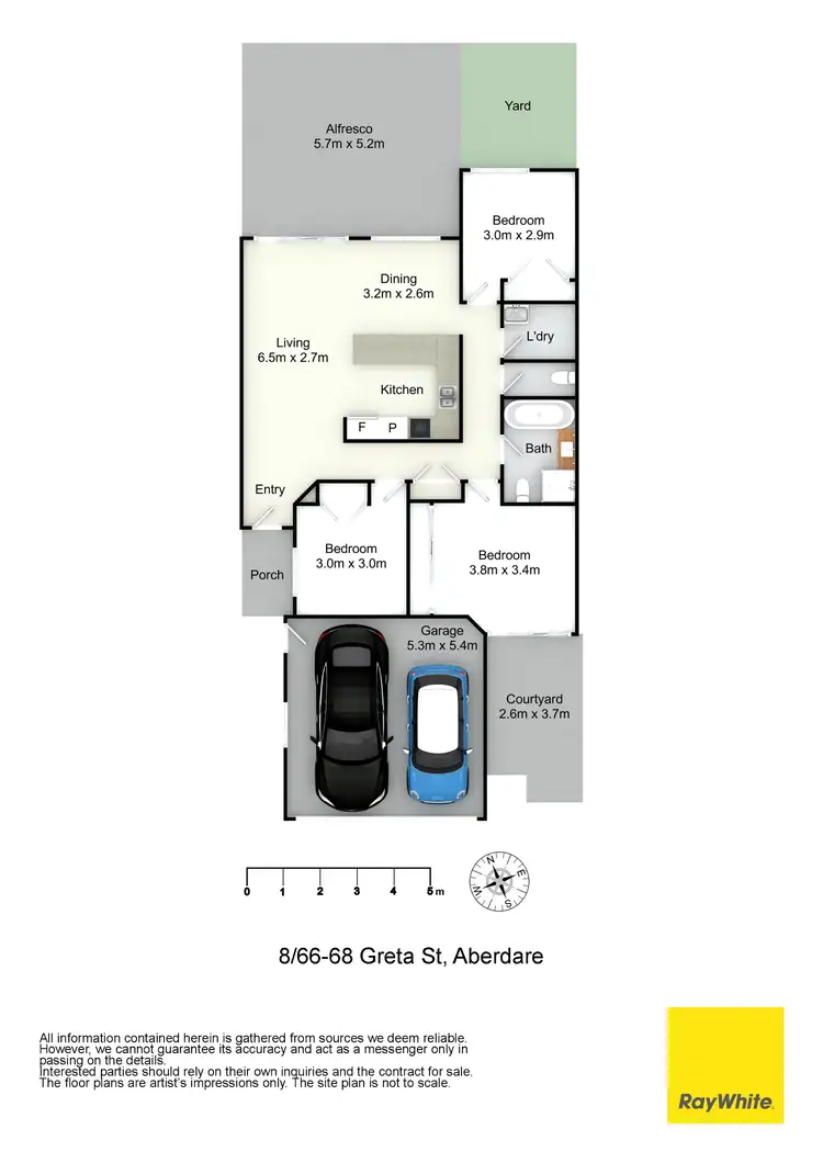 Floorplan of Homely unit listing, 8/66-68 Greta Street, Aberdare NSW 2325