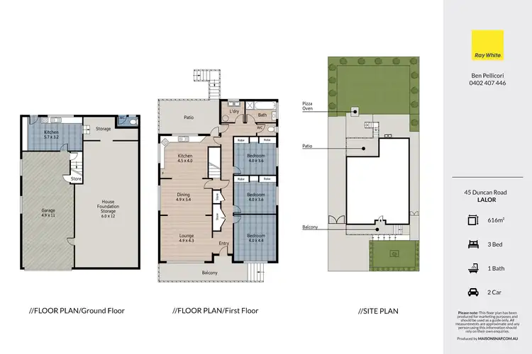 Floorplan of Homely house listing, 45 Duncan Road, Lalor VIC 3075