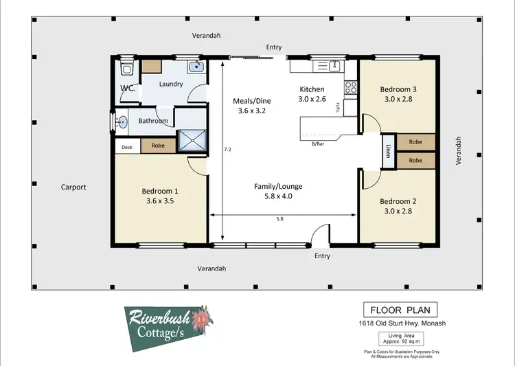 Floorplan of Homely rural property listing, 1618 Old Sturt Highway, Berri SA 5343