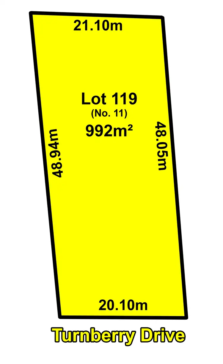 Floorplan of Homely land listing, 11 Turnberry Drive, Normanville SA 5204
