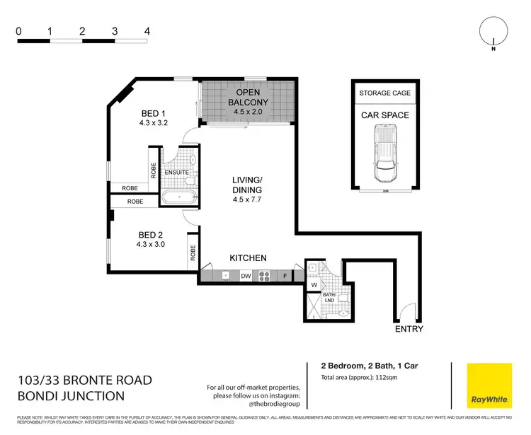 Floorplan of Homely apartment listing, 103/33 Bronte Road, Bondi Junction NSW 2022