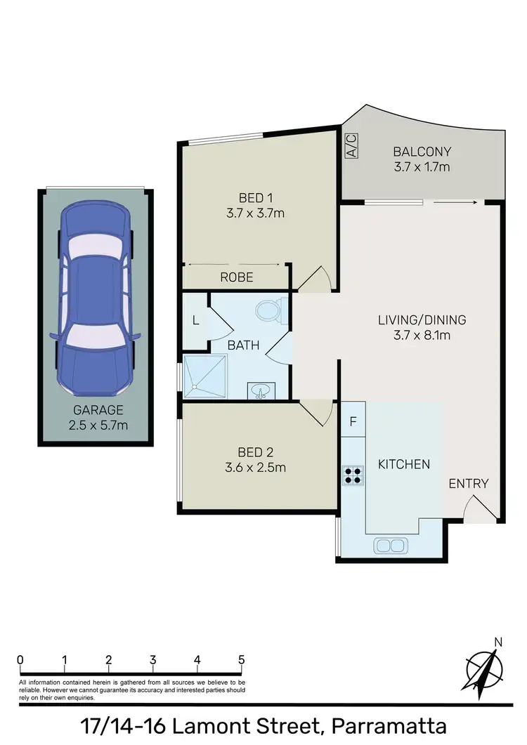 Floorplan of Homely unit listing, 17/14-16 Lamont Street, Parramatta NSW 2150