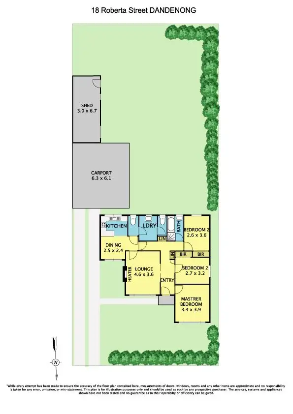 Floorplan of Homely house listing, 18 Roberta Street, Dandenong VIC 3175