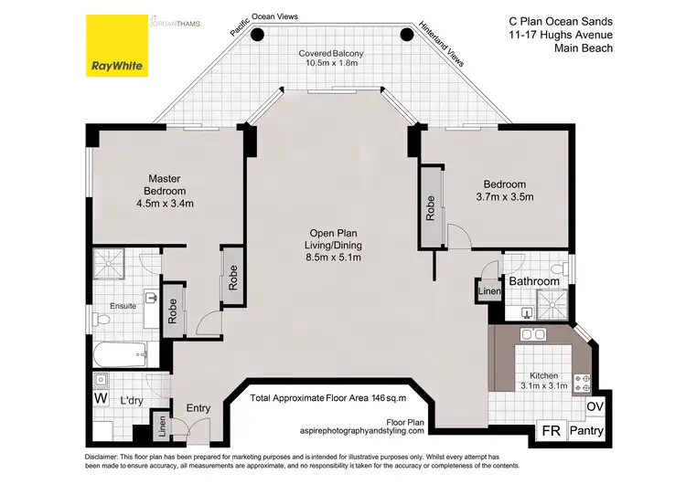 Floorplan of Homely apartment listing, 52/11-17 Hughes Avenue, Main Beach QLD 4217