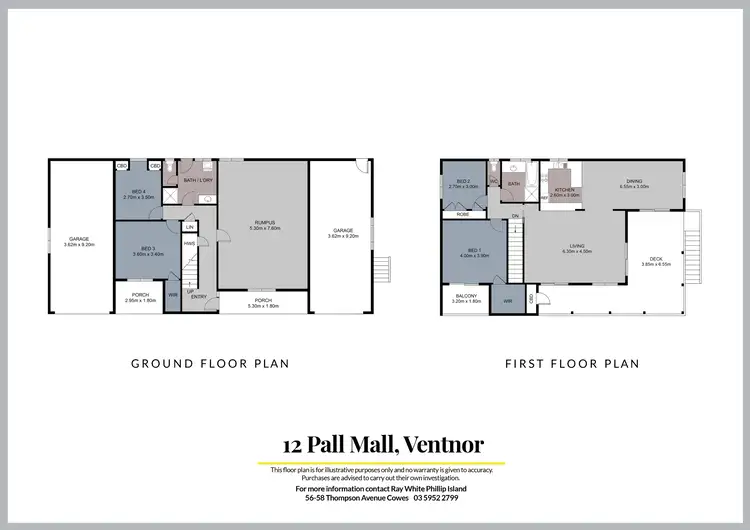 Floorplan of Homely house listing, 12 Pall Mall, Ventnor VIC 3922