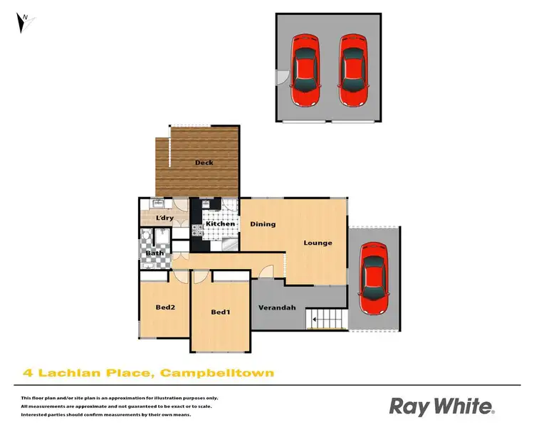 Floorplan of Homely house listing, 4 Lachlan Place, Campbelltown NSW 2560