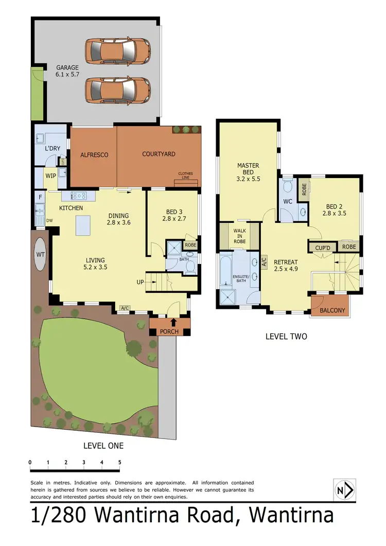 Floorplan of Homely townhouse listing, 1/280 Wantirna Road, Wantirna VIC 3152