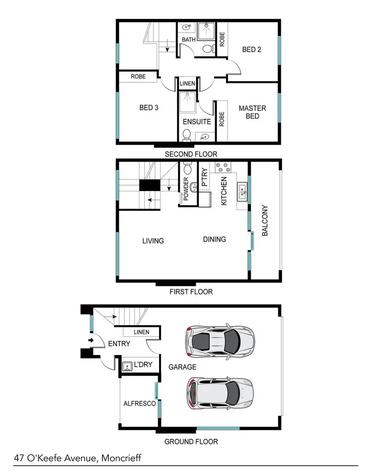 Floorplan of Homely house listing, 47 O'Keefe Avenue, Moncrieff ACT 2914
