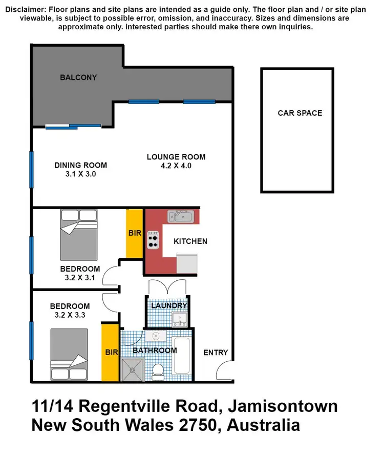 Floorplan of Homely unit listing, 11/14 Regentville Road, Jamisontown NSW 2750